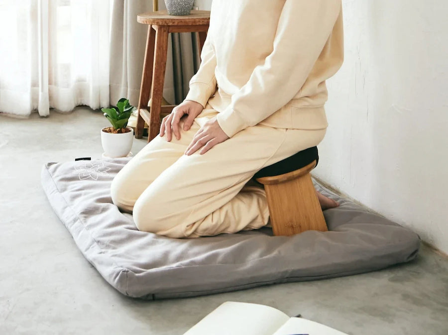 Meditation Bench Zabuton Mat Set Free Bench Cushion Pad