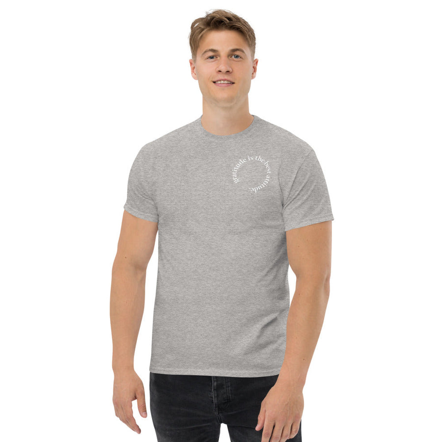 Gratitude Is The Best Attitude Heavyweight Tee Mindful and Modern 