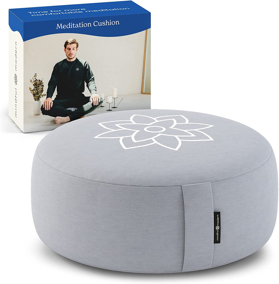Buy a Half-Moon Meditation Cushion (Buckwheat) - Buddalife