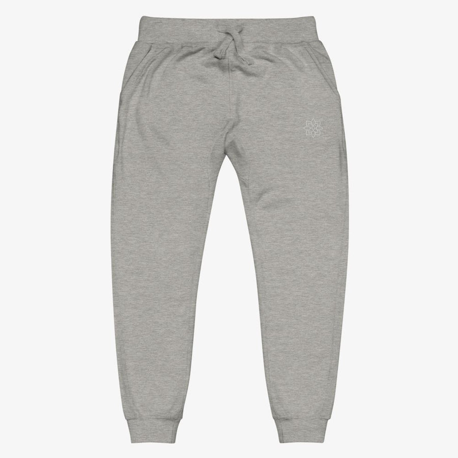 Mindful Lotus Fleece Sweatpants Mindful & Modern Carbon Grey XS 